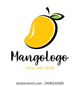 Mango Logo Design. Simple and Modern. Vector illustration