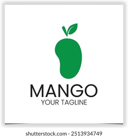 mango logo design template vector