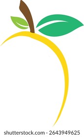 Mango logo flat design Free Vector