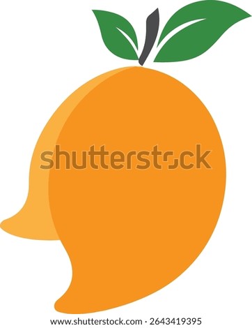 Mango logo flat design vector template