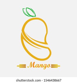 Mango logo. fresh ice juice fruit, 