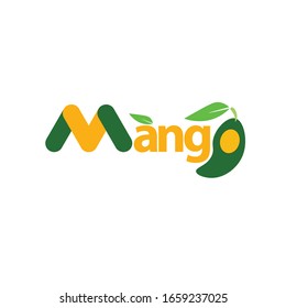 Ilustración vectorial de plantilla de diseño de logotipo de mango