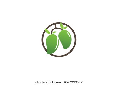 Mango logo template design vector , icon illustration