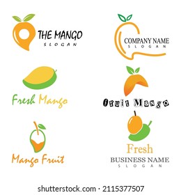 Mango logo template vector icon design Illustration