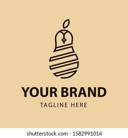 Mango Monoline Minimalist Logo Template