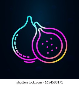 mango in nolan style icon. Simple thin line, outline vector of vegetables icons for ui and ux, website or mobile application