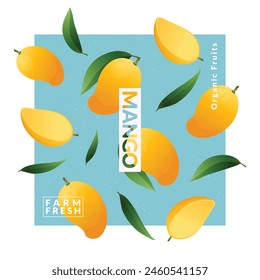 Plantillas de diseño de envases de mango. Ilustración vectorial de estilo moderno.