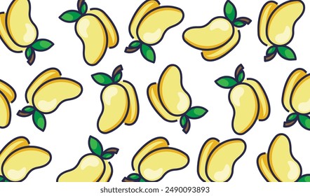 Mango pattern seamless with eps format file.