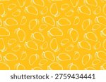 Mango pattern. Seamless print of tropical exotic fruit, organic natural botanical backdrop with abstract mangoes background for wrapping packaging design. Vector vintage texture.
