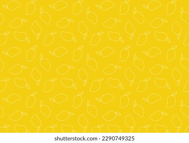 Papel tapiz de patrón de mango. Símbolo de mango vector. La fruta de Tailandia.