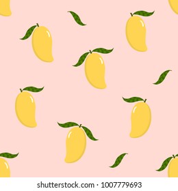 mango seamless pattern and vector.