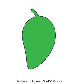 Mango shape vector icon  illustration design