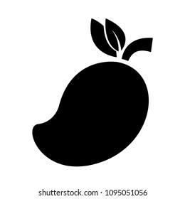 mango silhouette vector