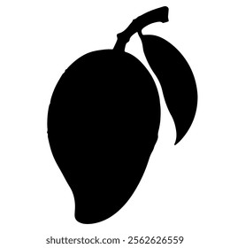 Mango silhouette vector icon sign symbol illustration design.