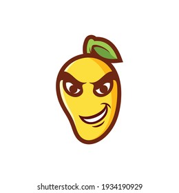 Mango Smile Mascot Logo Design