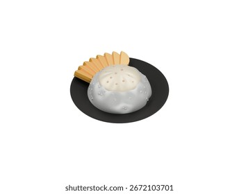 Icono de arroz pegajoso de mango Ilustración 3D render