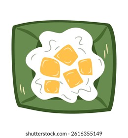 Mango sticky rice. Sweet thai dessert.