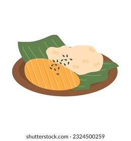 mango sticky rice thai dessert