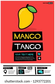 Mango Tango Retro Poster Design 