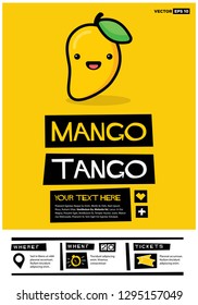 Mango Tango Retro Poster Design 