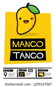 Mango Tango Retro Poster Design 