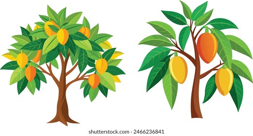  mango tree illustration Vector file