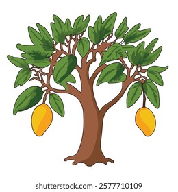 Mango Trees Nature  doodle art