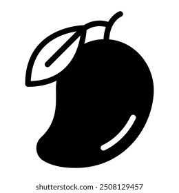 Mango tropical holiday icon illustration