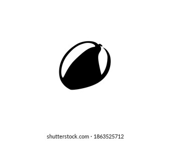 Mango-Vektorsymbol. Einzige Mango-Illustration