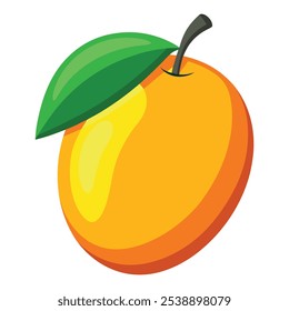 Clipart del icono del logotipo de la Ilustración vectorial del mango, diseño libre del arte del mango 