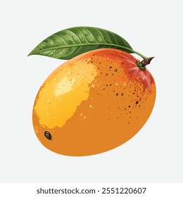 Mango vector illustration with white background.