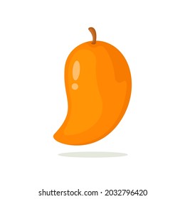 Mango-Vektorgrafik einzeln auf weißem Hintergrund. Mango Vektorgrafik.