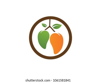 Mango vector logo Mango icon vector template ,