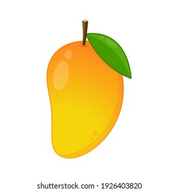 Mango Vector. Mango On White Background. Symbol. Logo Design. Thailand Dessert.