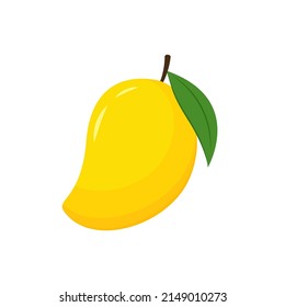 Mango vector. Mango on white background. logo design. Mango cartoon vector. Thailand dessert.