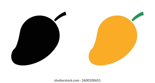 Mango web vector icons set
