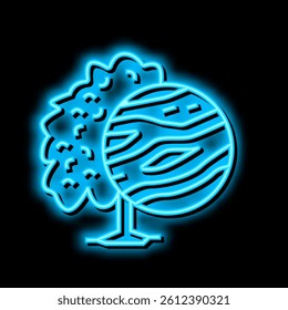 mango wood neon light sign vector. mango wood illustration