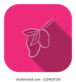 mangoes icon with long shadow