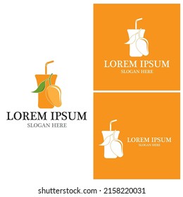 Mangoes icon and symbol vector template
