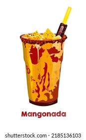 Mangonada is a famous Mexican drink with a bright and refreshing taste of mango, lime, salt and chili pepper. This fantastic blend will blow your palate for an authentic taste of real Mexico.