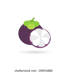 Mangosteen ,Flat style