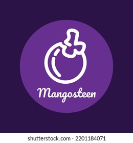 A Mangosteen Fruit Lineart For Your Design Needs Either For Your Logo Or Product Icon.