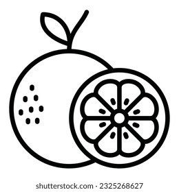mangosteen icon on transparent background