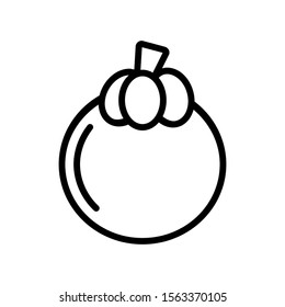 
mangosteen icon vector illustration logo template for many purpose. Isolated on white background