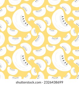 mangosteen pulp seamless pattern textured background. vector astract.