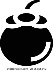 Ilustração de design de ícone de vetor Mangosteen