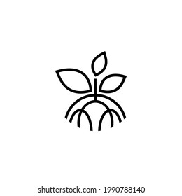 mangrove icon Logo illustration. Outline vector style. Simple Modern graphic flat design design concepts.