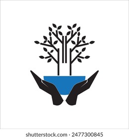 MANGROVE TREE ICON VECTOR  ILLUSTRATION SYMBOL DESIGN