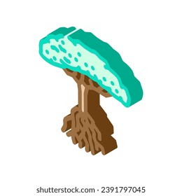 vector de icono isométrico del árbol de mangle. signo de árbol de manglar. ilustración de símbolo aislado