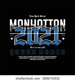 manhattan 2021 streetwear simple vintage